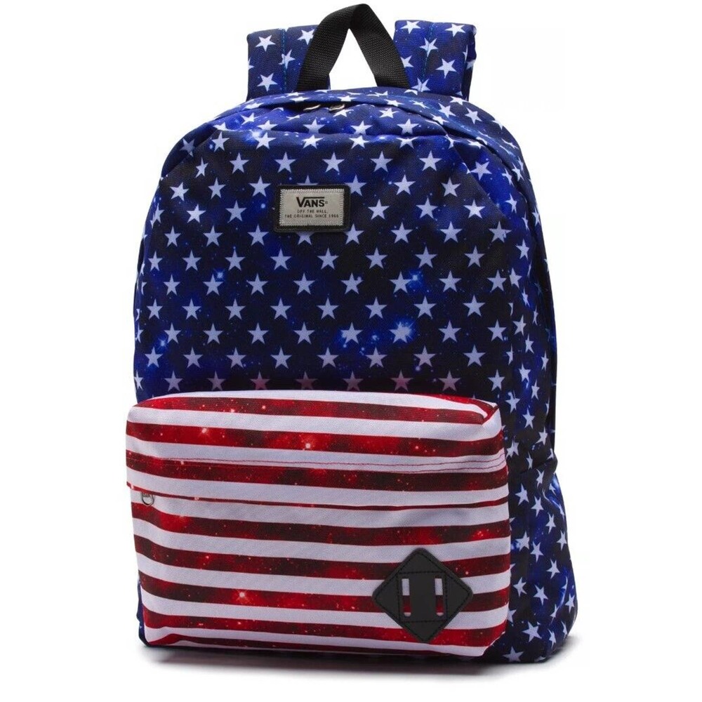 Vans Off The Wall Men's Old Skool II Americana USA Stars & Stripes Backpack Bag